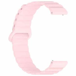 20mm Dotted Loop Magnetic Silicone Watch Band(Pink)