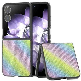 For Xiaomi Mix Flip Diamond Frame Edge Full Coverage Phone Case(Rainbow Diamond)