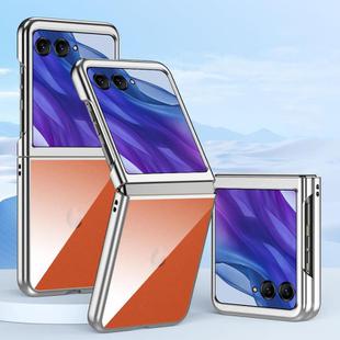 For Motorola Razr 60 Ultra Super Thin Electroplating Transparent Folding Phone Case(Silver)