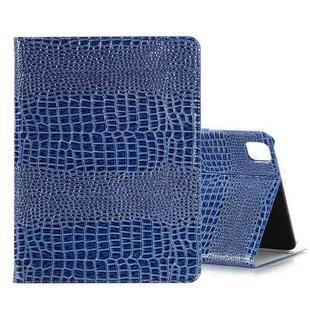 For iPad Pro 13  2024 Crocodile Texture Leather Tablet Case(Blue)