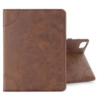 Retro Book Style Leather Tablet Case For iPad Pro 11 2024(Coffee)