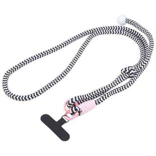 Mobile Phone Anti-lost Big Bead Nylon Long Lanyard(Black)