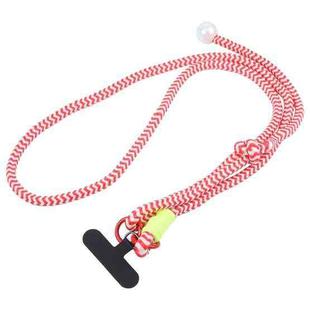 Mobile Phone Anti-lost Big Bead Nylon Long Lanyard(Red)