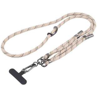 Twill Weave Adjustable Mobile Phone Anti-lost Long Lanyard(Khaki)