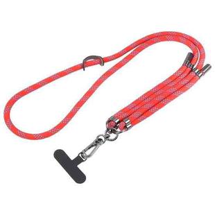 Twill Weave Adjustable Mobile Phone Anti-lost Long Lanyard(Red)