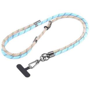 Color Match Adjustable Mobile Phone Anti-lost Long Lanyard(Blue Khaki)