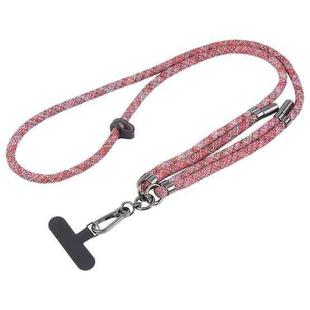 8mm Adjustable Mobile Phone Anti-lost Long Lanyard(Deep Red Black)