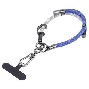 8mm Color Match Adjustable Mobile Phone Anti-lost Short Lanyard(Grey Blue)