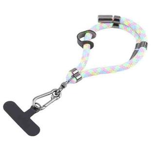 8mm Adjustable Mobile Phone Anti-lost Short Lanyard(Dazzle Colorful)