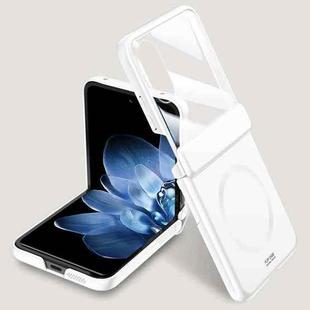 For Xiaomi Mix Flip Integrated Skin Feel MagSafe Spring Hinge Phone Case(White)