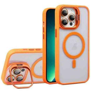 For iPhone 13 Pro Max U1 Invisible Lens Holder Acrylic + TPU MagSafe Magnetic Phone Case(Orange)