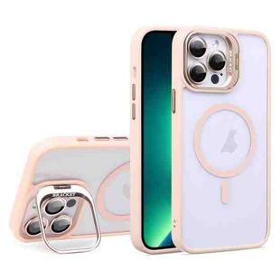 For iPhone 13 Pro Max U1 Invisible Lens Holder Acrylic + TPU MagSafe Magnetic Phone Case(Pink)