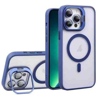 For iPhone 13 Pro Max U1 Invisible Lens Holder Acrylic + TPU MagSafe Magnetic Phone Case(Dark Blue)