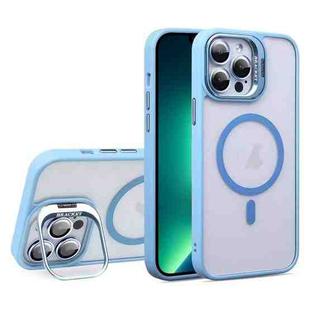 For iPhone 13 Pro Max U1 Invisible Lens Holder Acrylic + TPU MagSafe Magnetic Phone Case(Sierra Blue)