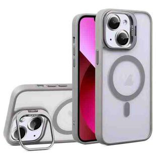 For iPhone 13 U1 Invisible Lens Holder Acrylic + TPU MagSafe Magnetic Phone Case(Grey)