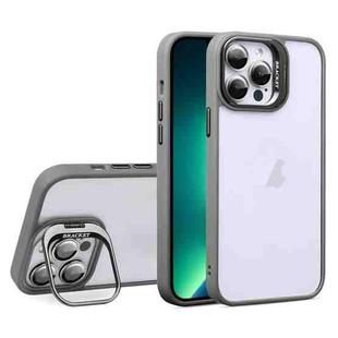 For iPhone 13 Pro Max U1 Invisible Lens Holder Acrylic + TPU Shockproof Phone Case(Grey)