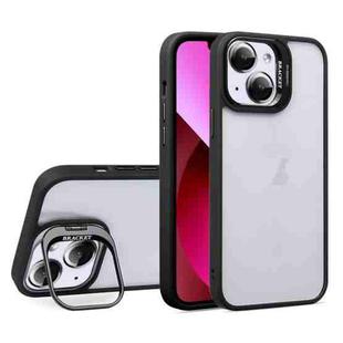 For iPhone 13 U1 Invisible Lens Holder Acrylic + TPU Shockproof Phone Case(Black)