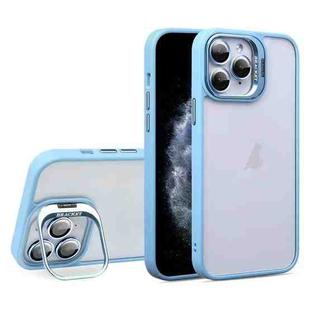 For iPhone 11 Pro Max U1 Invisible Lens Holder Acrylic + TPU Shockproof Phone Case(Sierra Blue)