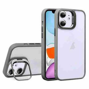 For iPhone 11 U1 Invisible Lens Holder Acrylic + TPU Shockproof Phone Case(Grey)