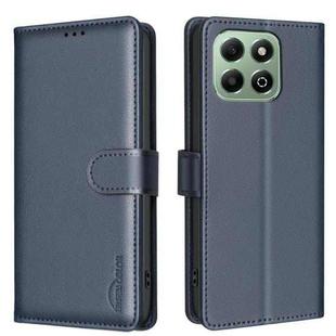 For Honor X6b Litchi Texture RFID Anti-theft Leather Phone Case(Blue)