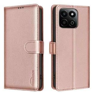 For Honor 200 Smart / X7C Litchi Texture RFID Anti-theft Leather Phone Case(Gold)