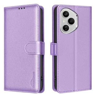 For Honor 400 Pro Global 160.8mm Litchi Texture RFID Anti-theft Leather Phone Case(Purple)