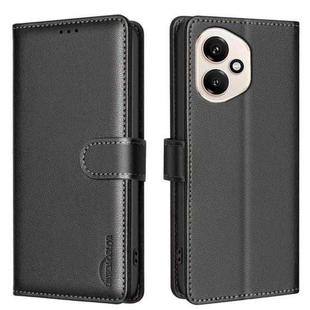 For Honor 400 Global 156.5mm Litchi Texture RFID Anti-theft Leather Phone Case(Black)