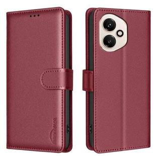 For Honor 400 Global 156.5mm Litchi Texture RFID Anti-theft Leather Phone Case(Red)