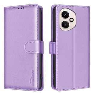 For Honor 400 Global 156.5mm Litchi Texture RFID Anti-theft Leather Phone Case(Purple)