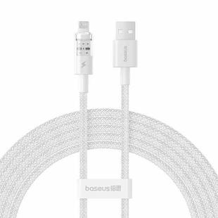 Baseus Gem Transparent 2.4A USB to 8 Pin Fast Charging Data Cable, Length:2m(White)