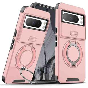 For Google Pixel 8 Pro Sliding Camshield Ring Holder Phone Case(Pink)