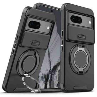 For Google Pixel 7 Sliding Camshield Ring Holder Phone Case(Black)