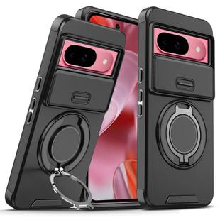 For Google Pixel 9 / 9 Pro Sliding Camshield Ring Holder Phone Case(Black)