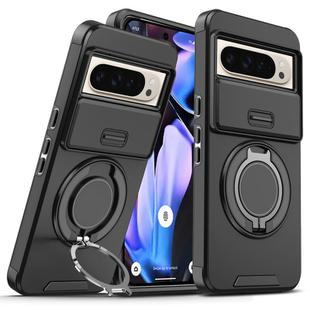 For Google Pixel 9 Pro XL Sliding Camshield Ring Holder Phone Case(Black)