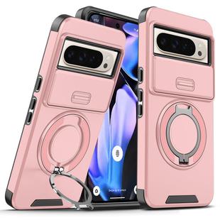 For Google Pixel 9 Pro XL Sliding Camshield Ring Holder Phone Case(Pink)