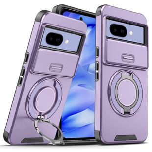 For Google Pixel 9a Sliding Camshield Ring Holder Phone Case(Purple)
