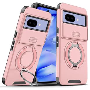 For Google Pixel 9a Sliding Camshield Ring Holder Phone Case(Pink)