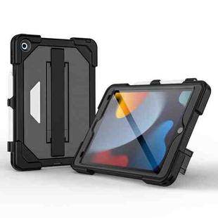 For iPad 10.2 2021 / 2020 / 2019 RedPepper Tri-Defense TPU Hybrid PC Tablet Case(Black)