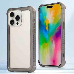 For iPhone 16 Pro Transparent Matte TPU Hybrid PC 3-in-1 Phone Case(Grey)