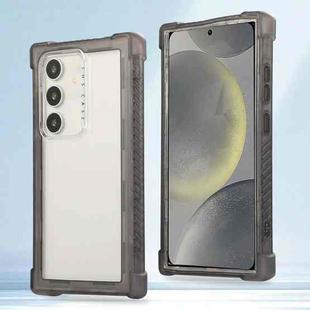 For Samsung Galaxy S24 5G Transparent Matte TPU Hybrid PC 3-in-1 Phone Case(Grey)