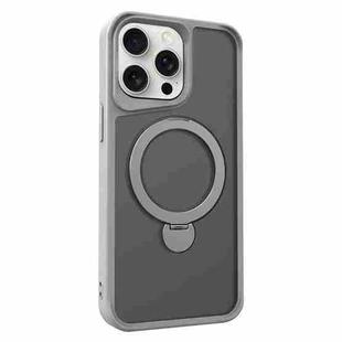 For iPhone 14 Pro Max Invisible Fulcrum Holder MagSafe Phone Case(Grey)