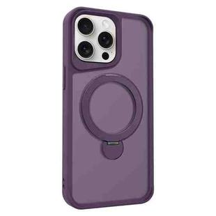 For iPhone 13 Pro Max Invisible Fulcrum Holder MagSafe Phone Case(Dark Purple)