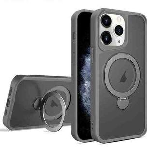 For iPhone 11 Pro Invisible Fulcrum Holder MagSafe Phone Case(Grey)