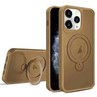 For iPhone 11 Pro Max Invisible Fulcrum Holder MagSafe Phone Case(Gold)
