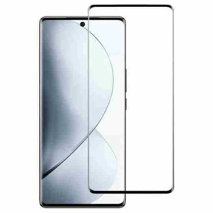 For vivo V29 Pro Full Glue 9H HD 3D Curved Edge Tempered Glass Film(Black)