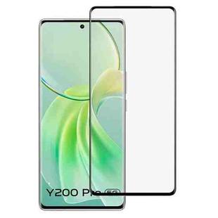 For vivo Y200 Pro Full Glue 9H HD 3D Curved Edge Tempered Glass Film(Black)