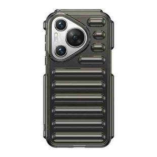 For Huawei Pura 70 Capsule Series Candy Color TPU Phone Case(Transparent Grey)