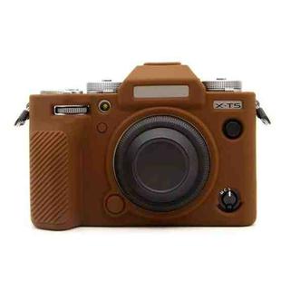 For FUJIFILM X-T5 Soft Silicone Protective Case(Coffee)