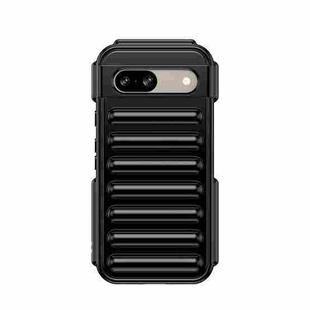 For Google Pixel 8a Capsule Series Candy Color TPU Phone Case(Black)