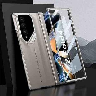 For Samsung Galaxy Z Fold4 GKK Integrated Folding Supercar Phone Case(Titanium Grey)